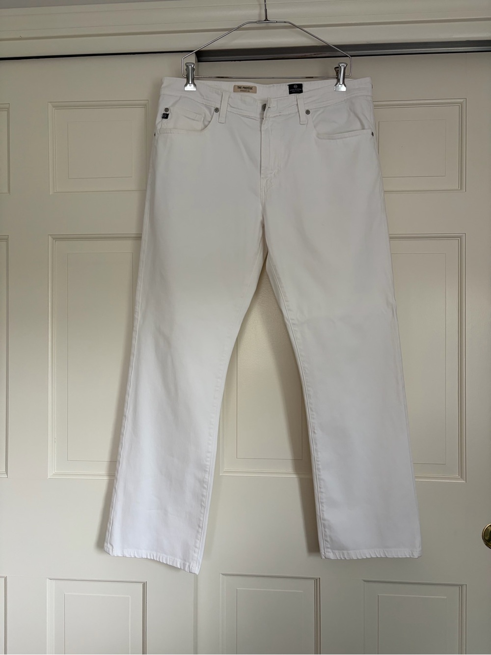 Ag Adriano Goldschmied White Straight Jeans